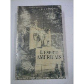  L'ESPRIT  AMERICAIN  - Henry  Steele  COMMAGER